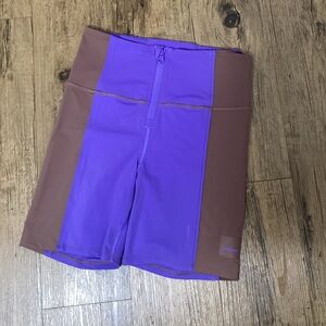 Lululemon Purple and Brown Women's Bike Shorts